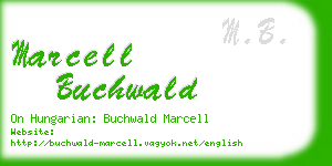 marcell buchwald business card